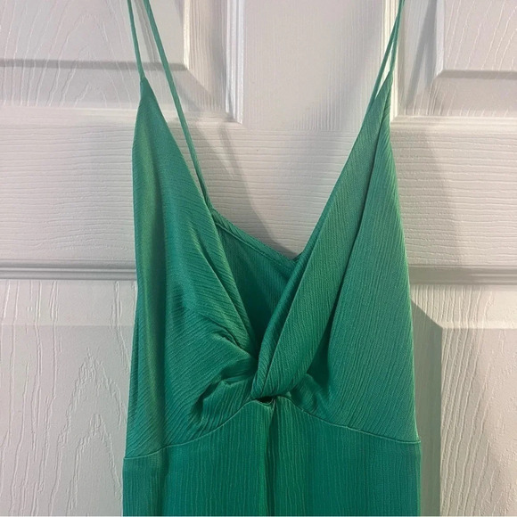 Zara Kelly Green Knotted Slip Dress Size Small - Picture 10 of 10